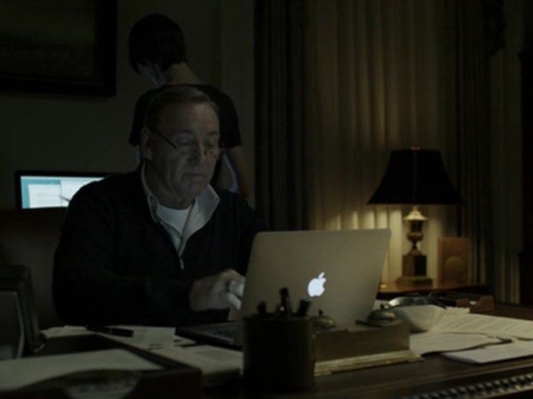 Frank Underwood's Zip Front Merino Wool Cardigan on House of Cards