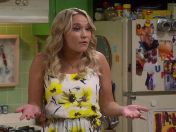 Gabi Diamond's Sunflower Print Floral Romper on Young & Hungry