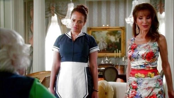 Genevieve Delatour's Floral Sleeveless Dress on Devious Maids