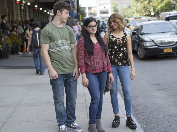 Haley Dunphy's Black Floral Strappy Top on Modern Family