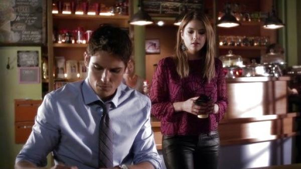 Hanna Marin's Coated Super Skinny Jeans on Pretty Little Liars