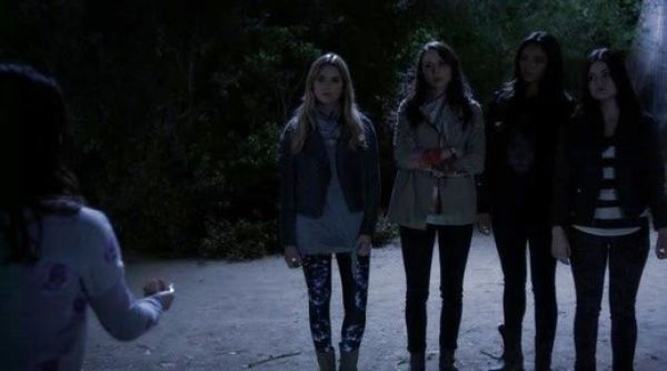 Hanna Marin's Punched Moto Jacket on Pretty Little Liars