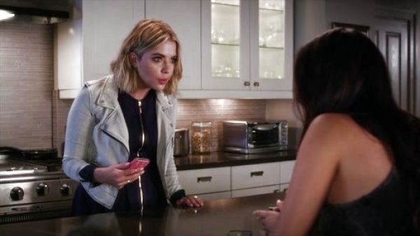 Hanna Marin's Sleeveless High-Neck Zipper A-Line Dress on Pretty Little Liars