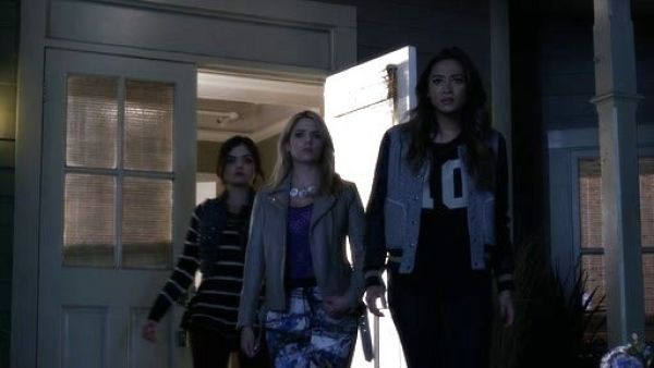 Hanna Marin's Space Garden Printed Track Pants on Pretty Little Liars