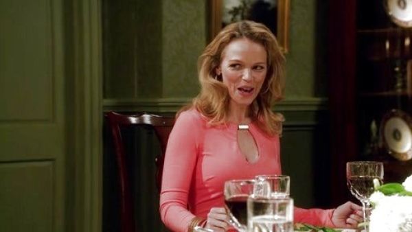 Harmony's Front Keyhole Dress on Scandal