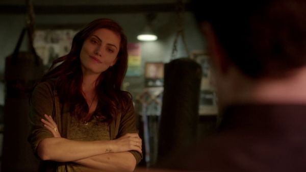 Hayley Marshall's Hooded Crop Chambray Jacket on The Originals