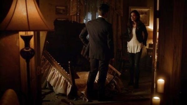 Hayley Marshall's The Skinny In Destroyed Night Blue on The Originals