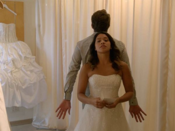 Jane Villanueva's "Jane" Strapless Wedding Gown on Jane the Virgin