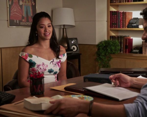 Jane Villanueva's Neon Nature Dress on Jane the Virgin