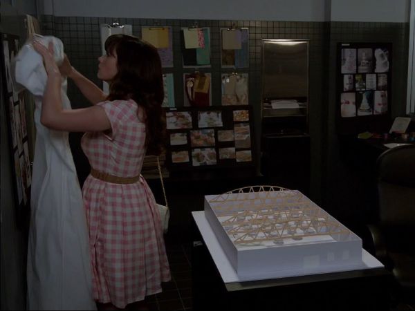 Jess Day's Check Cotton Poplin Shirtdress on New Girl