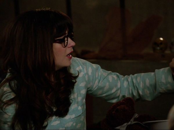 Jess Day's Custom Cloud Print Pajama on New Girl