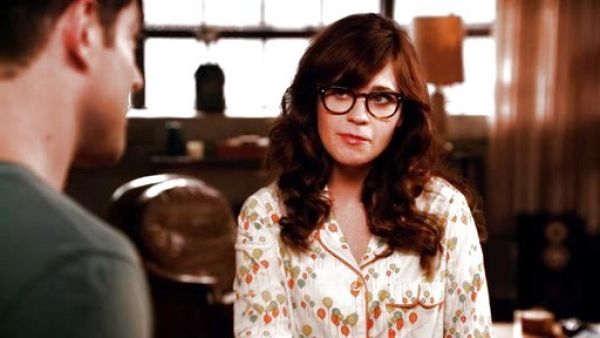Jess Day's Custom Pajamas in Cotton Balloon Fabric on New Girl