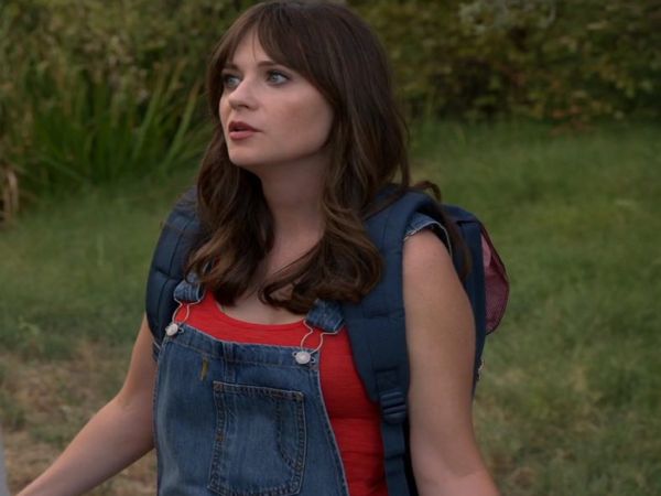 Jess Day's Denim Overalls on New Girl