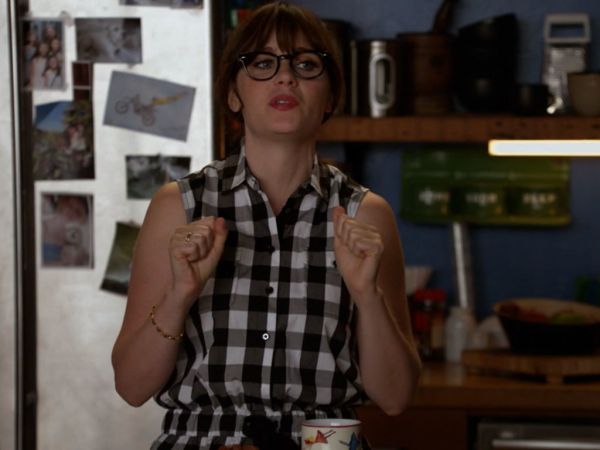 Jess Day's Gingham Romper on New Girl