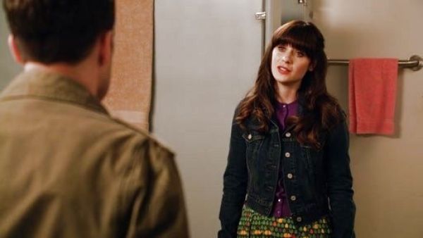 Jess Day's Jackie cardigan on New Girl