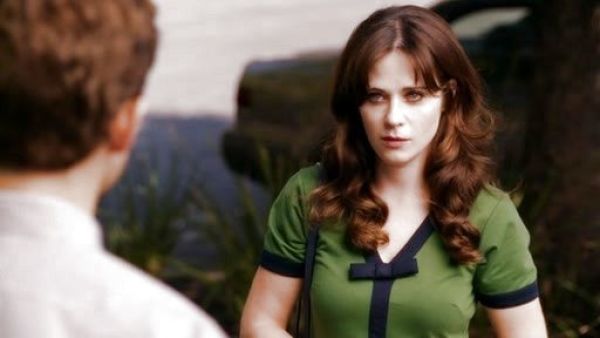 Jess Day's Night Brunch Dress in Fern on New Girl