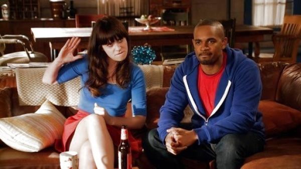 Jess Day's Perfect-Fit Ballet Button Tee on New Girl