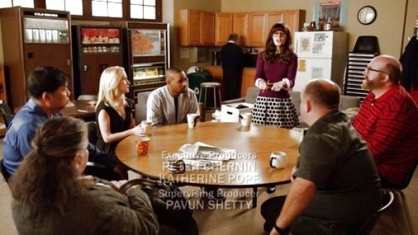 Jess Day's PORLA COLLARED SWEATER on New Girl