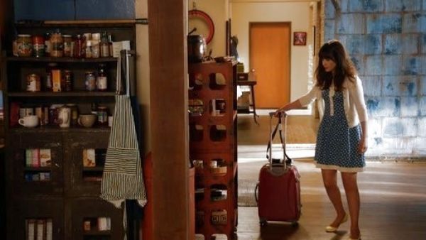 Jess Day's Summer dress - blue on New Girl