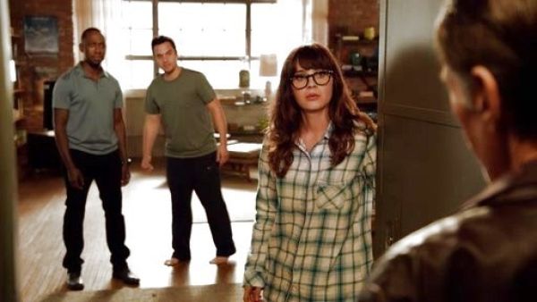 Jess Day's the dreamer flannel pj on New Girl