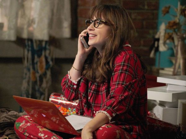 Jess Day's Women's Santa Flannel Pajamas on New Girl