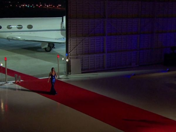 Jojo Fletcher's Blue Sequin Gown on The Bachelorette