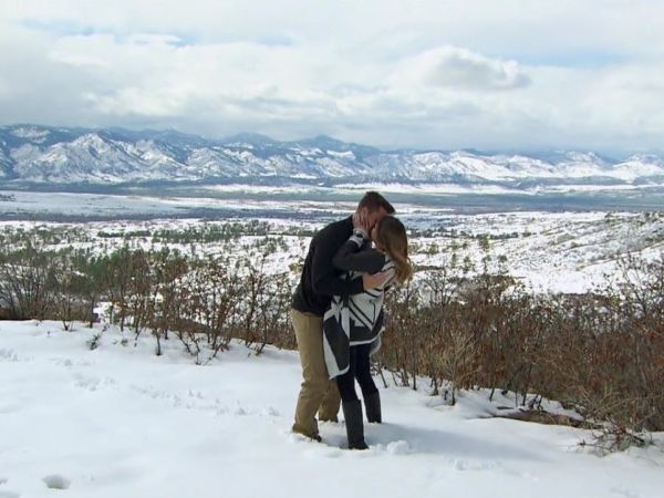 Jojo Fletcher's Geometric Drape Cardigan on The Bachelorette