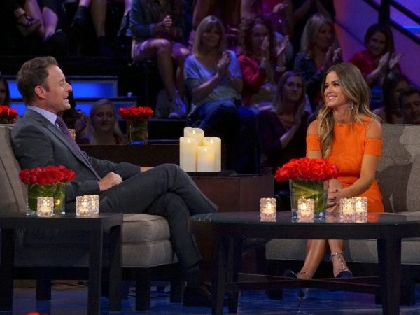 Jojo Fletcher's Orange Cutout Dress on The Men Tell All