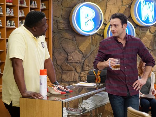 Josh Kaminski's Red Plaid Roll Sleeve Shirt on Young & Hungry