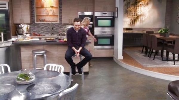 Josh Kaminski's Wool & Linen Striped Slub Henley on Young & Hungry