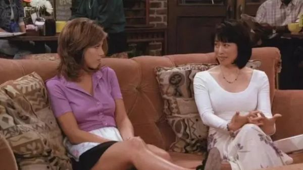 Julie's Silver and Purple Iris Print Silky Long Skirt - Friends