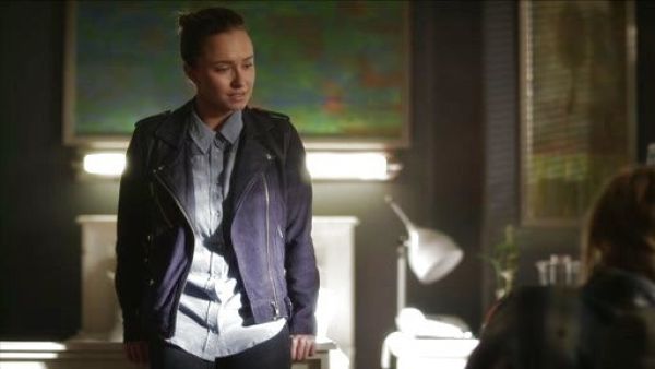 Juliette Barnes's Adila Leather Moto Jacket on Nashville