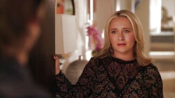 Juliette Barnes's Brocade-Print Lace Top on Nashville