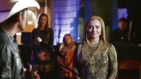 Juliette Barnes's Embroidered Swiss Dot Tulle Top on Nashville