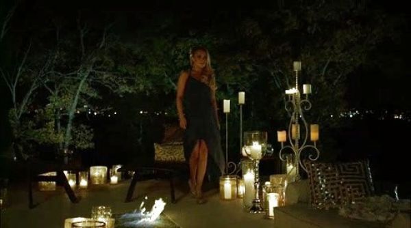 Juliette Barnes's Hi Low Vintage Black Strap Dress on Nashville