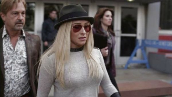 Juliette Barnes's Leather-Trim Angora Sweater on Nashville