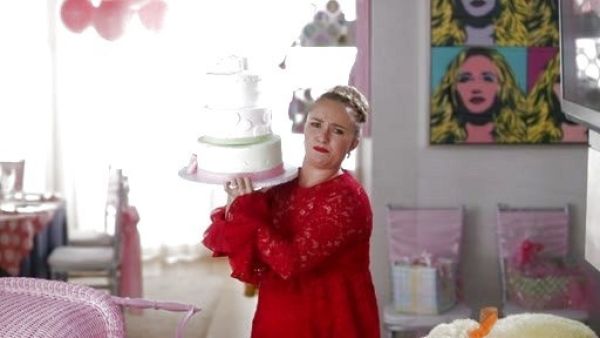 Juliette Barnes's Ruffle Trim Lace Dress on Nashville