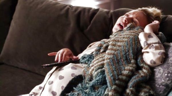 Juliette Barnes's Signature printed washed-silk pajama set on Nashville