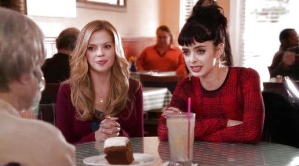 June Colburn's J Pendant Necklace on Don't Trust the B---- in Apartment 23