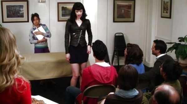 June Colburn's Kristie Pleat Dress on Don't Trust the B---- in Apartment 23