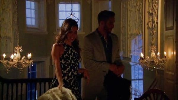 Kaitlyn's Frankie blurred floral-print dress on The Bachelorette 