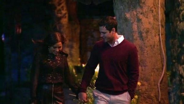 Kaitlyn's Silk Sleeve Lace Blouse on The Bachelorette 