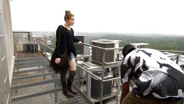 Kara Souders's Tonal Scrunch Over-The-Knee Sock on Red Band Society