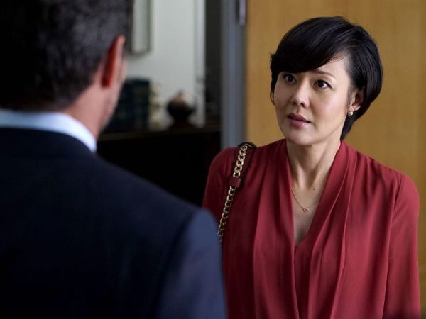 Karen Kim's Red Wrap Dress on Mistresses