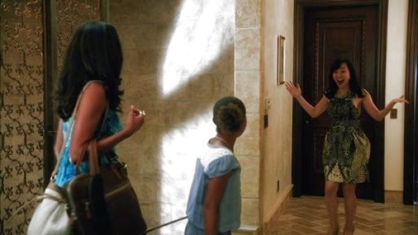 Karen Kim's Round Neck Open-Back Party Dress on Mistresses