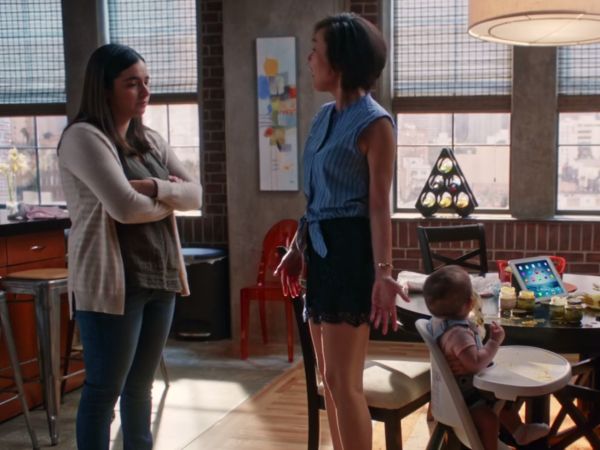Karen Kim's Striped Top and Lace Shorts on Mistresses