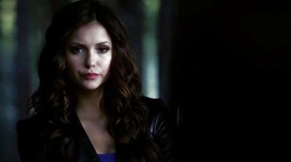 Katherine Pierce's Peplum Leather Jacket on The Vampire Diaries