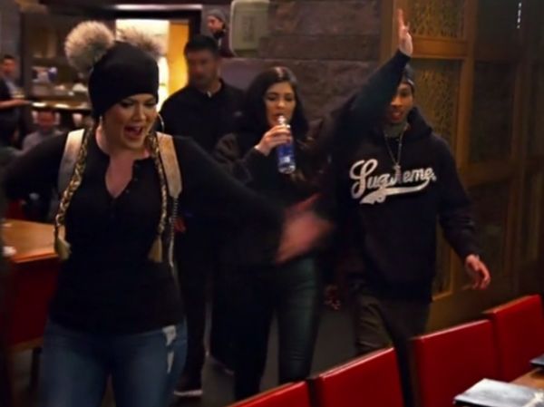 Khloe Kardashian's Black Henley on Keeping Up With The Kardashians