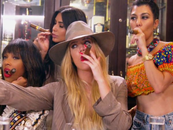 Khloe Kardashian's Striped Trench Coat on Keeping Up With The Kardashians