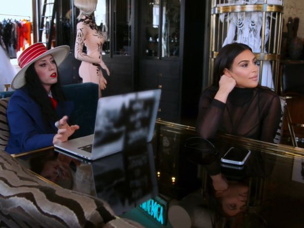 Kim Kardashian's Black Sheer Turtleneck on Keeping Up With The Kardashians